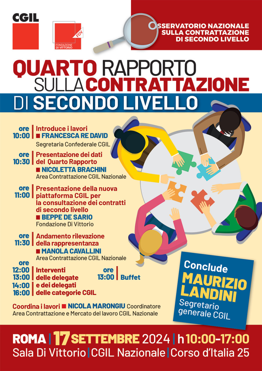 Presentazione del 4° Rapporto sulla Contrattazione di secondo livello