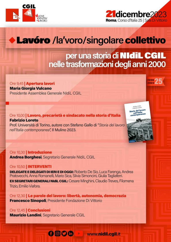 LAVORO, SINGOLARE COLLETTIVO. PER UNA STORIA DI NIDIL CGIL NELLE TRASFORMAZIONI DEGLI ANNI 2000