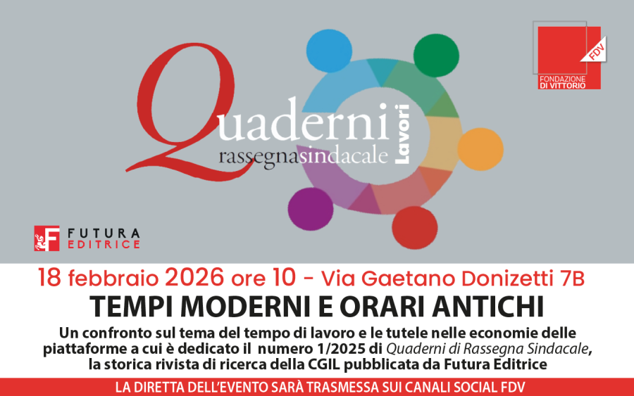locandina con logo della rivista e informazioni sulla presentazione