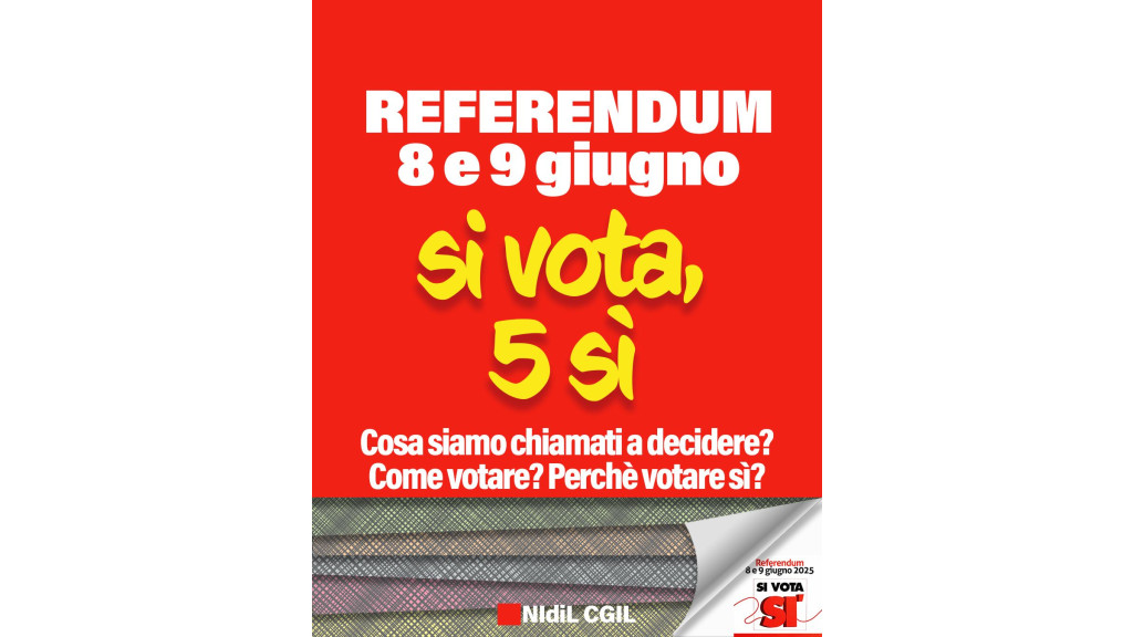 Referendum dell'8 e 9 giugno? come votare? Perchè votare Sì?