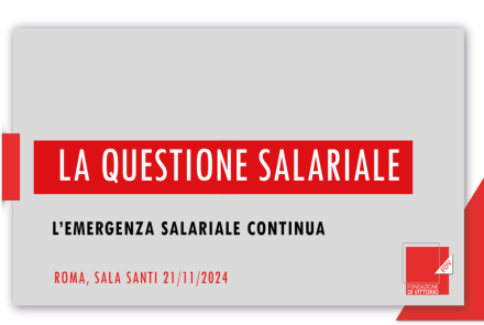 Conferenza stampa Cgil su salari e diseguaglianze