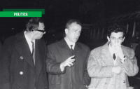 Pietro Ingrao con Enrico Berlinguer e altri dirigenti del Pci nel 1965